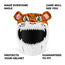 Motorcycle Helmet Cover - Tiger