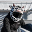 Motorcycle Helmet Cover - Cow (Black & White)