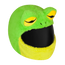 Motorcycle Helmet Cover - Frog