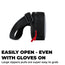 Glowrider Reflective Motorcycle Sling Bag glove friendly