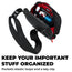 Glowrider Reflective Motorcycle Sling Bag pockets