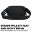 Glowrider Reflective Motorcycle Sling Bag straps sit flat