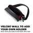 Glowrider Reflective Motorcycle Sling Bag velcro wall