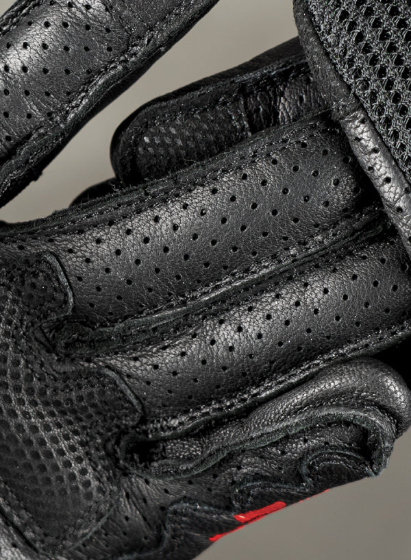 double stitched motorcycle gloves