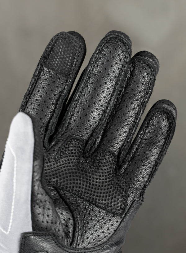 motorcycle gloves with double seam