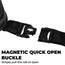 Motorcycle Sling Bag (Blackout) magnetic buckle