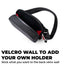Motorcycle Sling Bag (Blackout) velcro wall