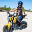 Small Horns Purple - Motorcycle Helmet Accessory