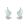 Small Horns White - Motorcycle Helmet Accessory