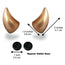 Small Horns Gold - Motorcycle Helmet Accessory