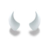 Large Horns White - Motorcycle Helmet Accessory