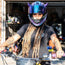 Small Horns Purple - Motorcycle Helmet Accessory