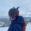 Large Horns Purple - Motorcycle Helmet Accessory