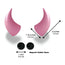 Large Horns Pink - Motorcycle Helmet Accessory