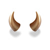 Large Horns Gold - Motorcycle Helmet Accessory