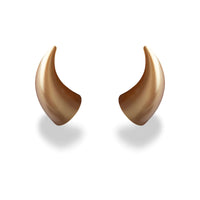 Large Horns Gold - Motorcycle Helmet Accessory