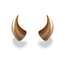 Large Horns Gold - Motorcycle Helmet Accessory