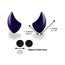 Small Horns Purple - Motorcycle Helmet Accessory