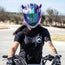 Small Horns Purple - Motorcycle Helmet Accessory