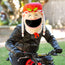 Motorcycle Helmet Cover - Mrs Claus