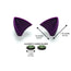 Cat Ears Purple - Motorcycle Helmet Accessory