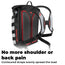 Waterproof Motorcycle Backpack - (Glowrider) Reflective No Protector Add Protector