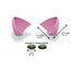 Cat Ears Pink - Motorcycle Helmet Accessory