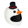 Motorcycle Helmet Cover - Snowman