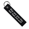 Why are you the way that you are? - Motorcycle Keychain