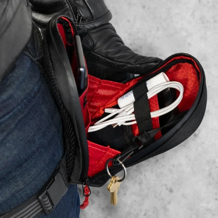 Wide opening leg bag