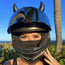 Small Horns Black - Motorcycle Helmet Accessory Rich text editor