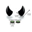Small Horns Black - Motorcycle Helmet Accessory Rich text editor