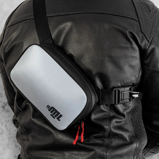 Reflective motorcycle sling bag