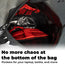 Waterproof Motorcycle Backpack - (Glowrider) Reflective No Protector Add Protector