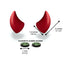 Small Horns Red - Motorcycle Helmet Accessory