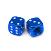 Dice Blue - Motorcycle Valve Caps