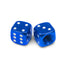Dice Blue - Motorcycle Valve Caps