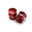 Hex Red - Motorcycle Valve Caps