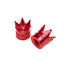 Crown Red - Motorcycle Valve Caps