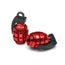 Grenade Red - Motorcycle Valve Caps