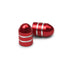 Bullet Red - Motorcycle Valve Caps