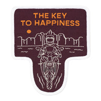 The Key To Happiness - Motorcycle Patch