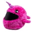 Motorcycle Helmet Cover - Pink Narwhal