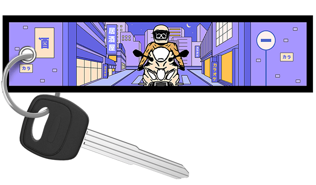 City Rider - Motorcycle Keychain