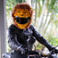 Motorcycle Helmet Cover - Lion
