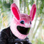 Motorcycle Helmet Cover - Pink Bunny