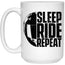 Sleep Ride Repeat - Motorcycle Mug White