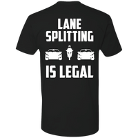 LANE SPLITTING IS LEGAL T-SHIRT Black X-Small S M L XL 2XL 3XL 4XL 