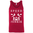 Speed Junkie Tank Top Red X-Small S M L XL 2XL