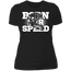 BORN FOR SPEED LADIES T-SHIRT Black X-Small S M L XL 2XL 3XL